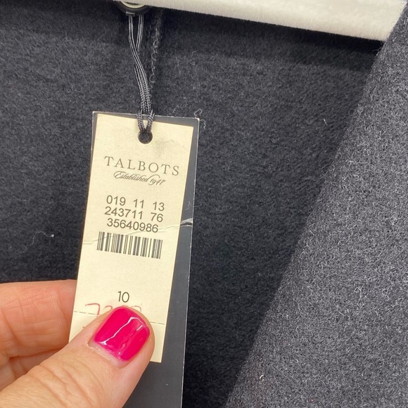 Talbots Black Wool Blazer size 10 NWT - Picture 8 of 12